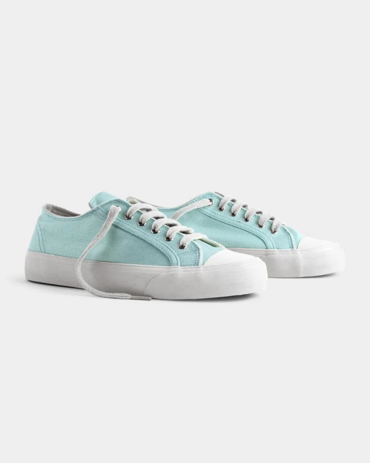 Bamburista Herren vegan Sneaker Grasshopper Low Eisblau
