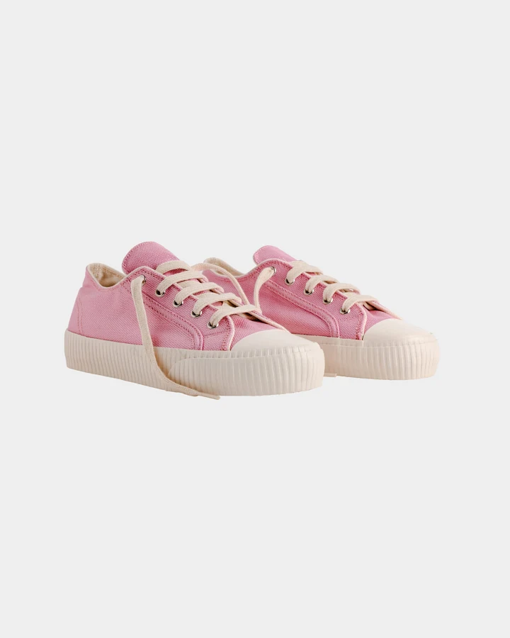 Bamburista Damen vegan Sneaker Ladybug Low Rosa