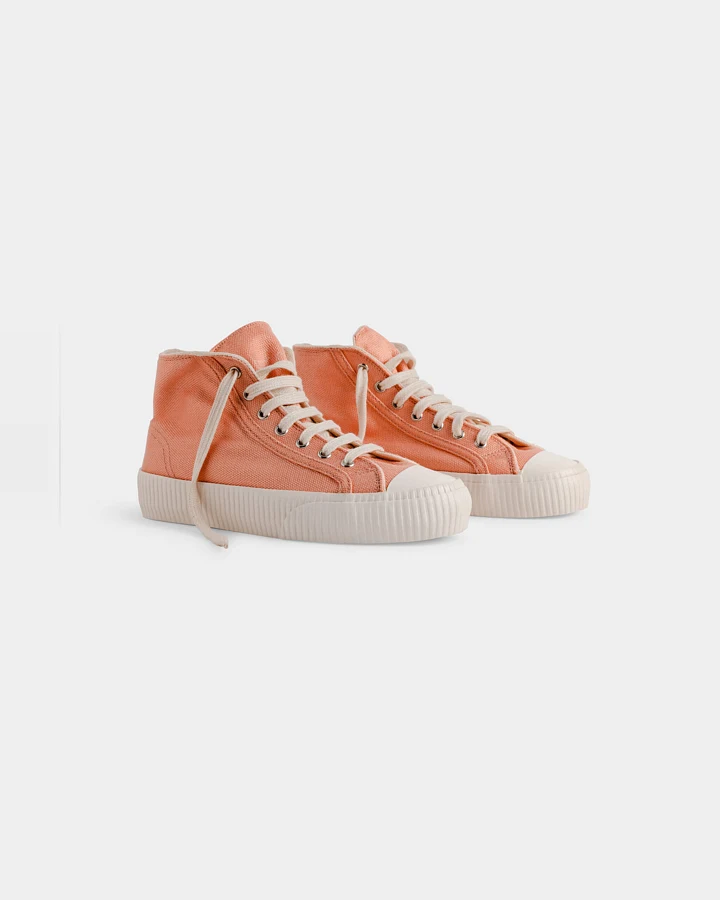 Bamburista Damen vegan Sneaker Ladybug High Pfirsich