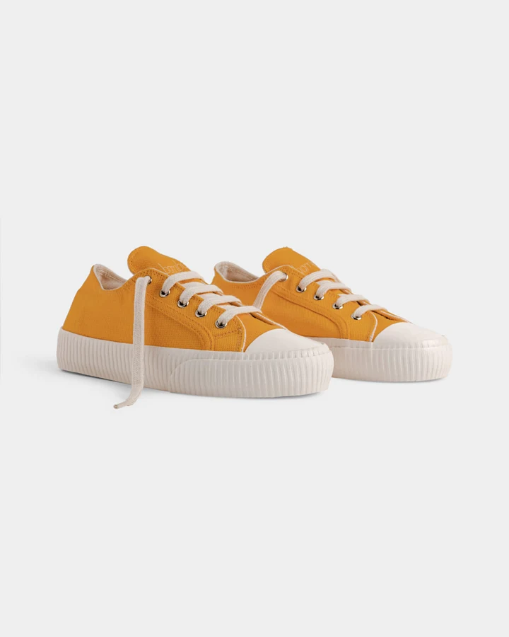 Bamburista Damen vegan Sneaker Ladybug Low Gelb
