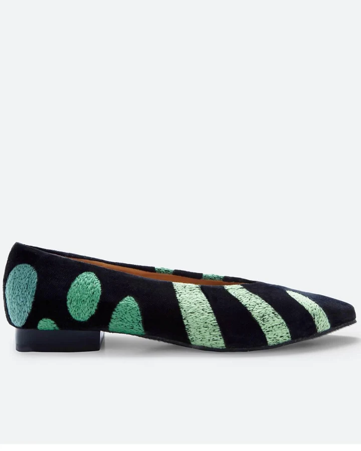 Momoc Damen vegan Loafer Monstera Grün