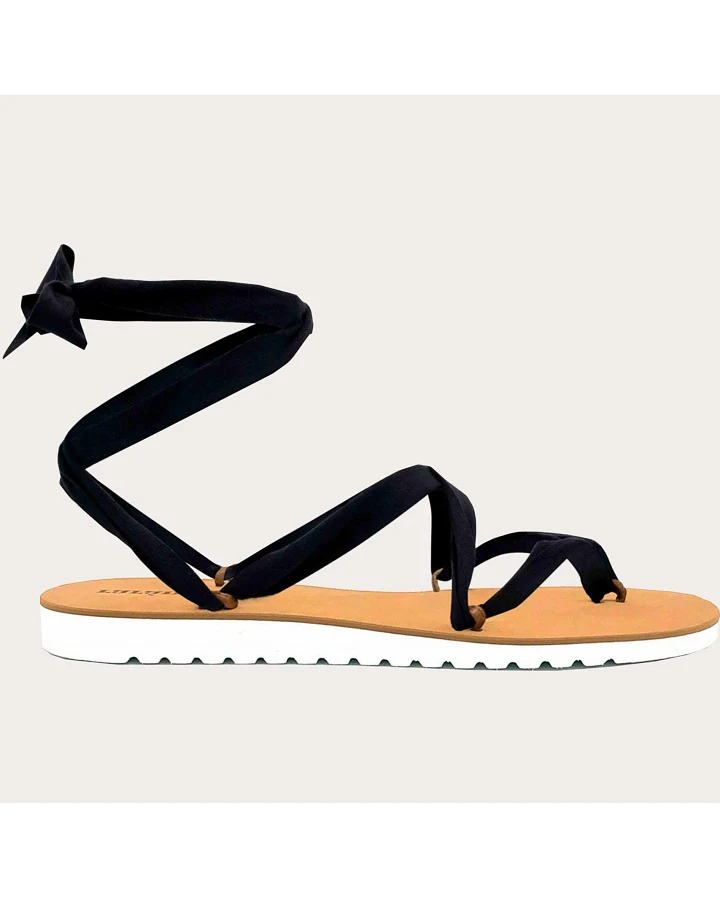 Rarámuri unisex vegan Sandalen Chalco Kinder Schwarz
