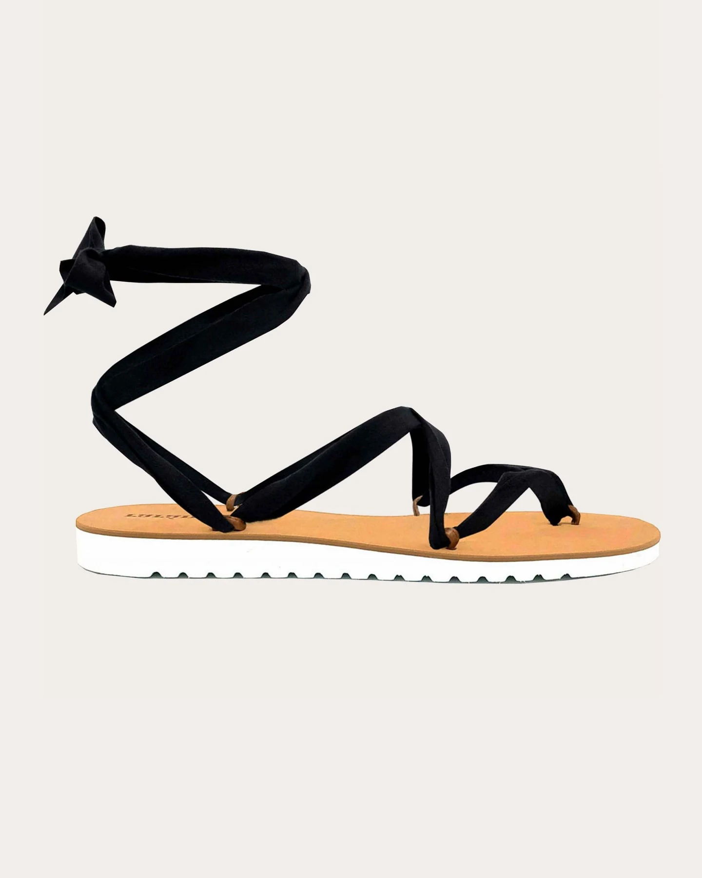 Rarámuri unisex vegan Sandalen Chalco Kinder Schwarz – Ansicht 2