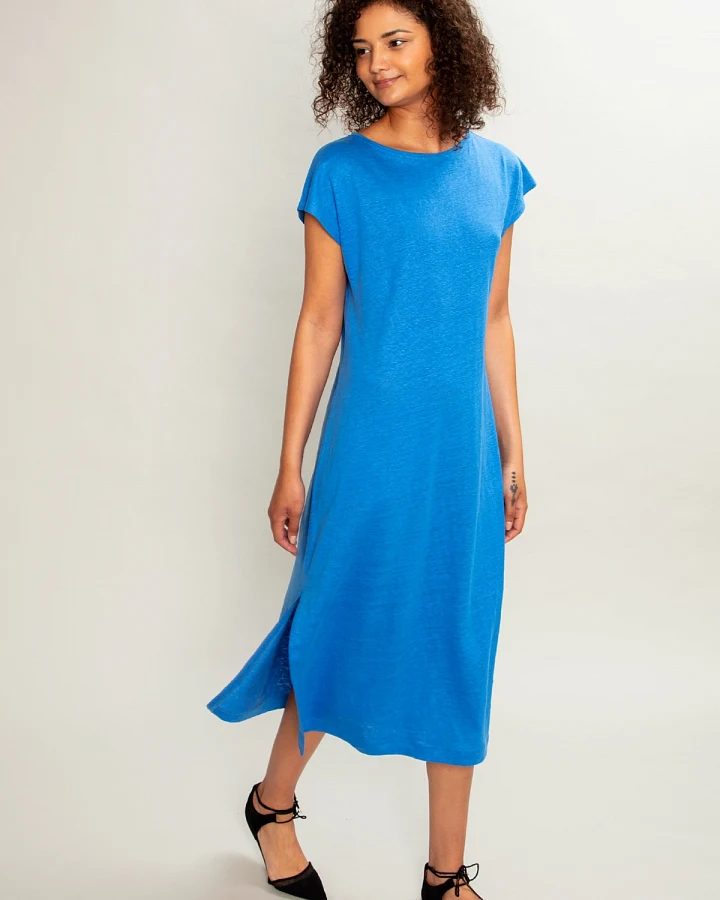MAHLA Damen vegan Kleid Isadora Blau