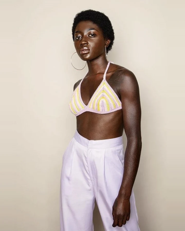 MAHLA Damen vegan Bikinioberteil Nora Crochet Gelb