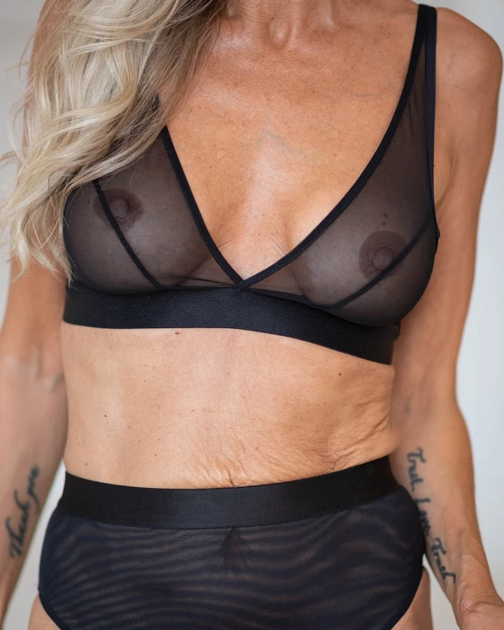 Understatement Damen vegan Bralette Mesh Mania Schwarz
