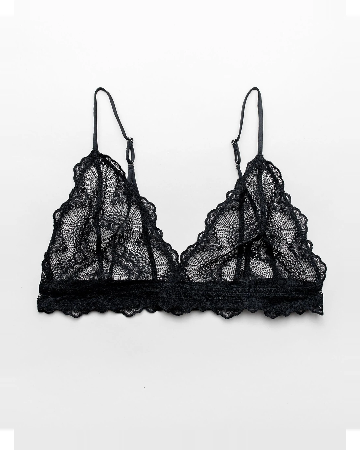 Understatement Damen vegan Triangel-Bralette Schwarz – Ansicht 2