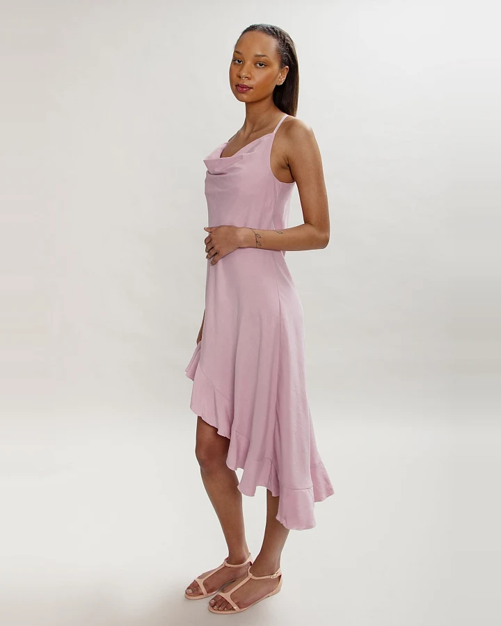 MAHLA Damen vegan Kleid Valerie Pfingstrose Rosa