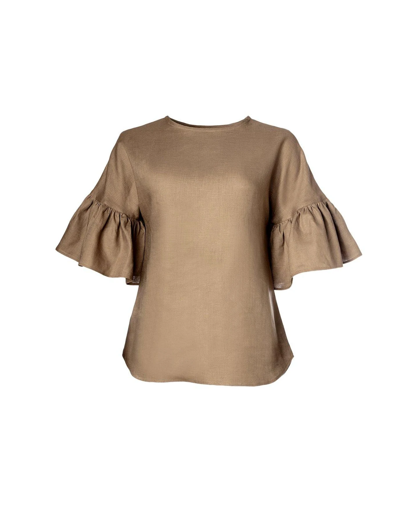 MAHLA Damen vegan Bluse Liia Sandfarben – Ansicht 2