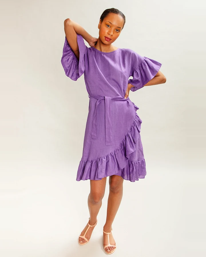 MAHLA Damen vegan Kleid Jacaranda Lila