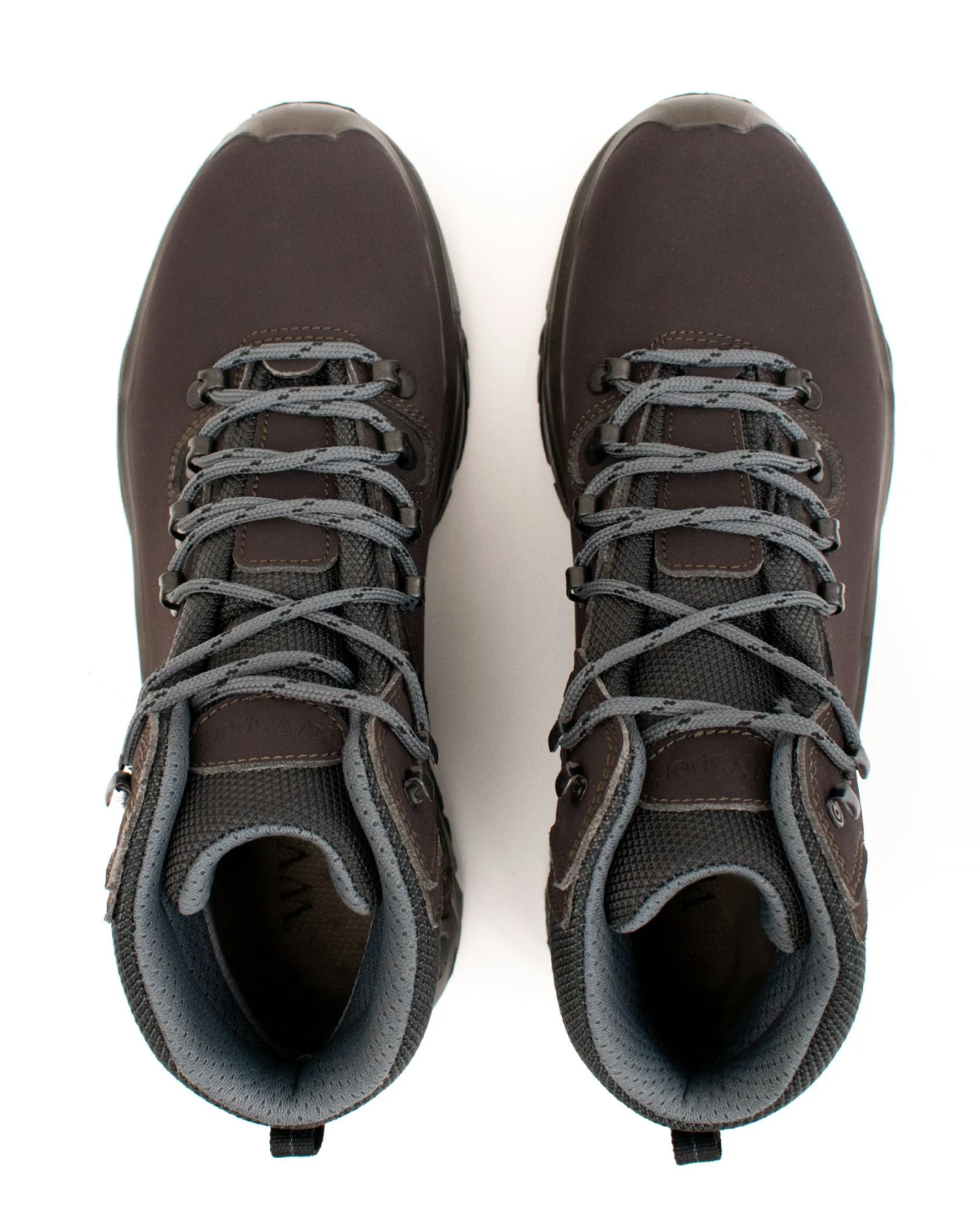 Will's Vegan Store Herren vegan Wanderstiefel Wasserdicht Dunkelbraun – Ansicht 2