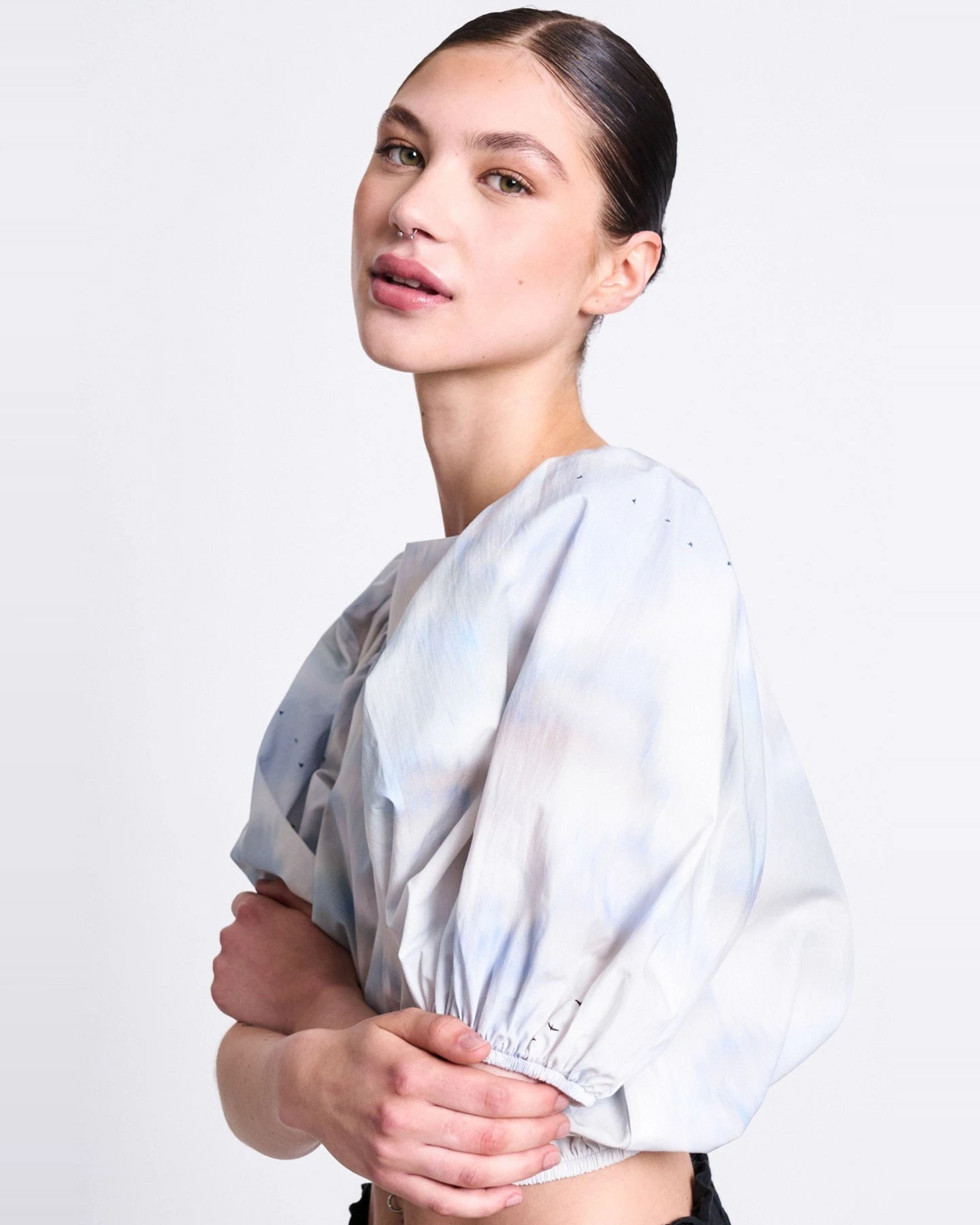 Bluse Laide Hellblau – Ansicht 3