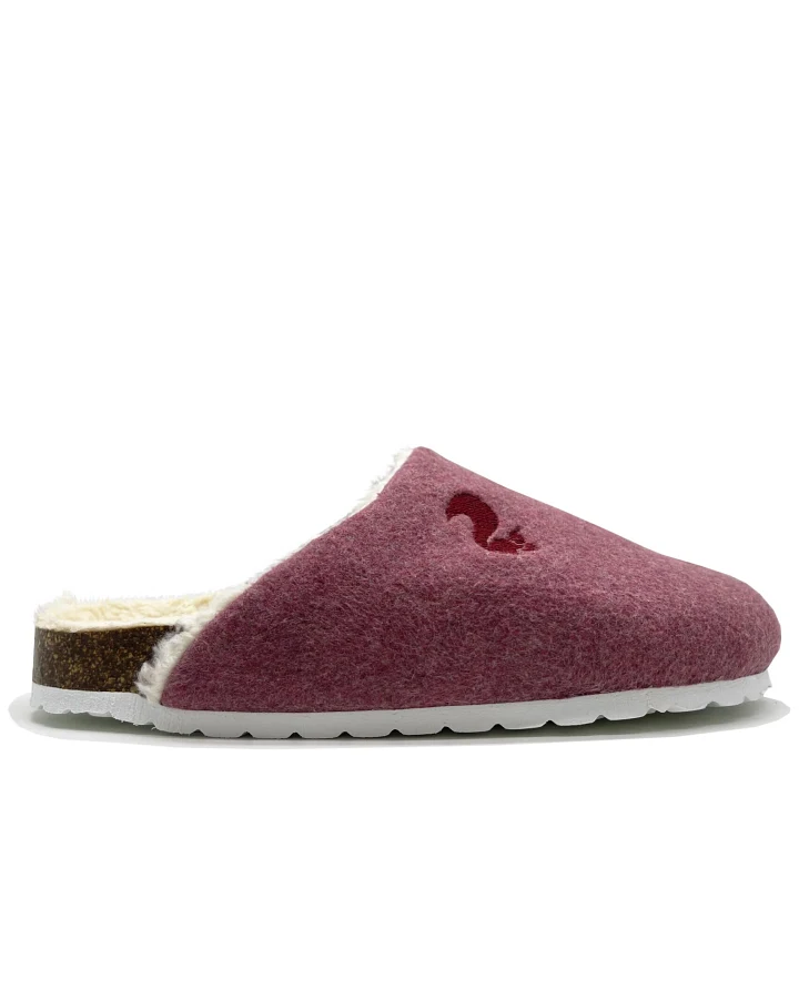 thies Damen vegan Gefütterte Loafer Dunkelrot