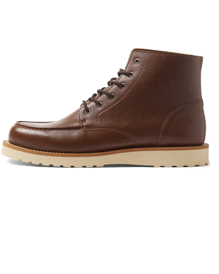 Will's Vegan Store Herren vegan Stiefel Low Rig Kastanie
