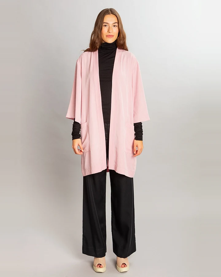 MAHLA Damen vegan Robe Jacke Erika Pfingstrose Rosa