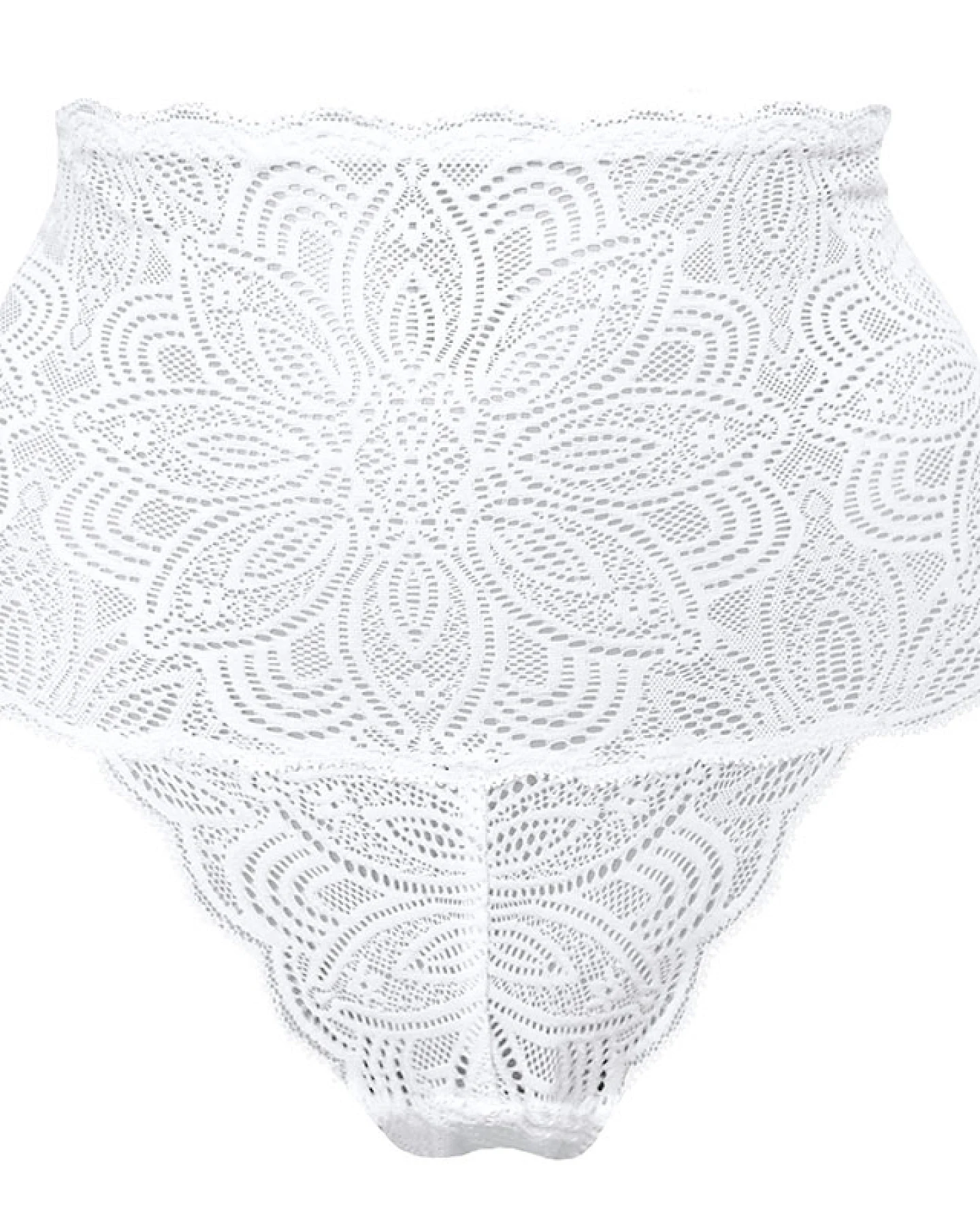 Anekdot Damen vegan Höschen High Rise Daylight Bloom Weiß – Ansicht 2