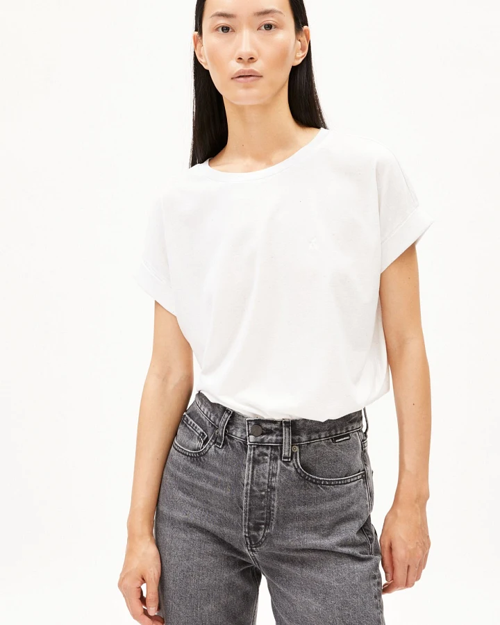 T-Shirt Idaara Circular Weiß