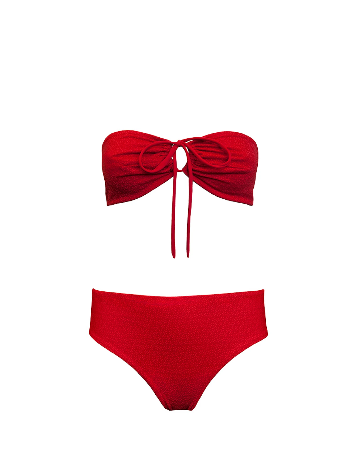 Anekdot Damen vegan Bikini Vielseitig + Core Geranie – Ansicht 2