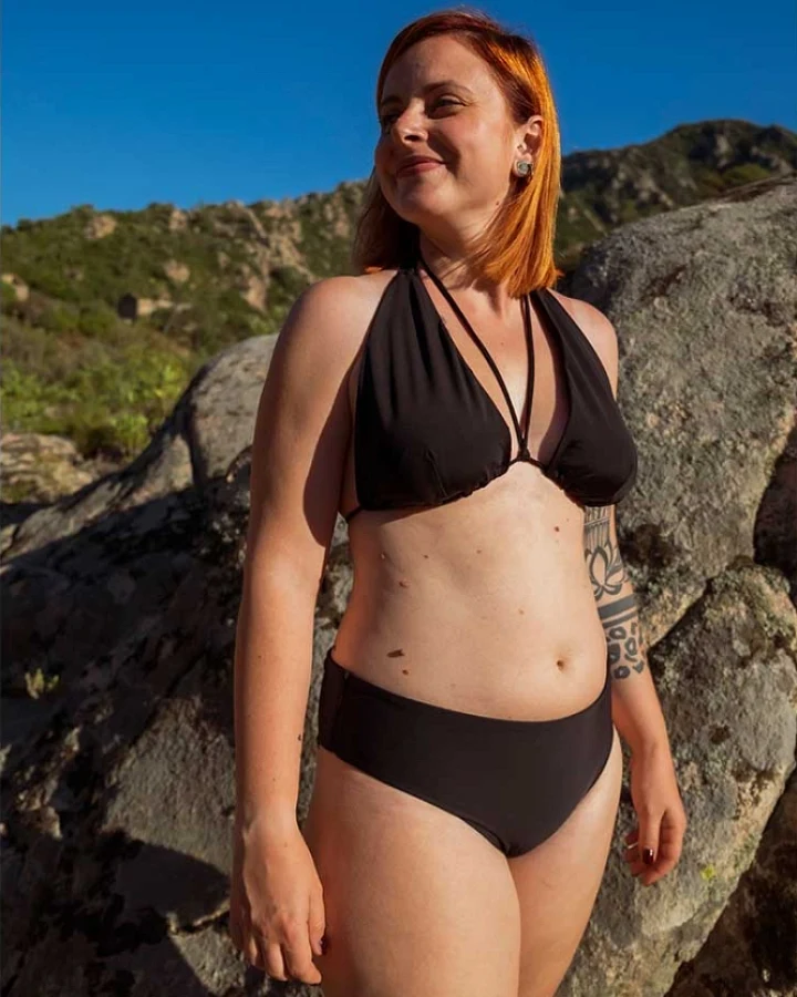 Anekdot Damen vegan Bikini Vielseitig + Schwarz