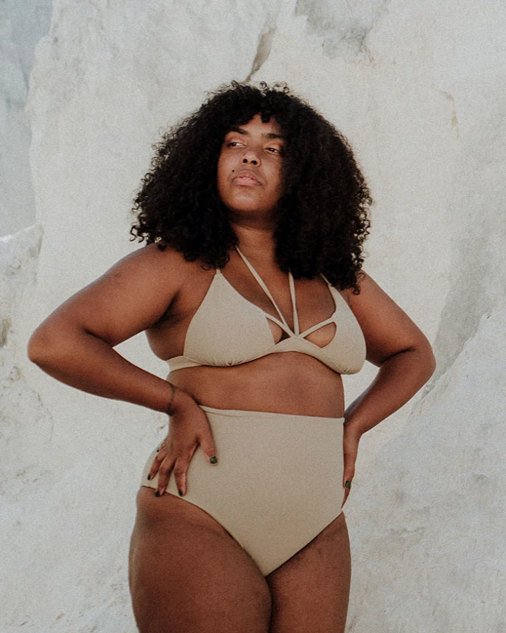 Anekdot Damen vegan Bikini Nova Core Beige Hohe Taille