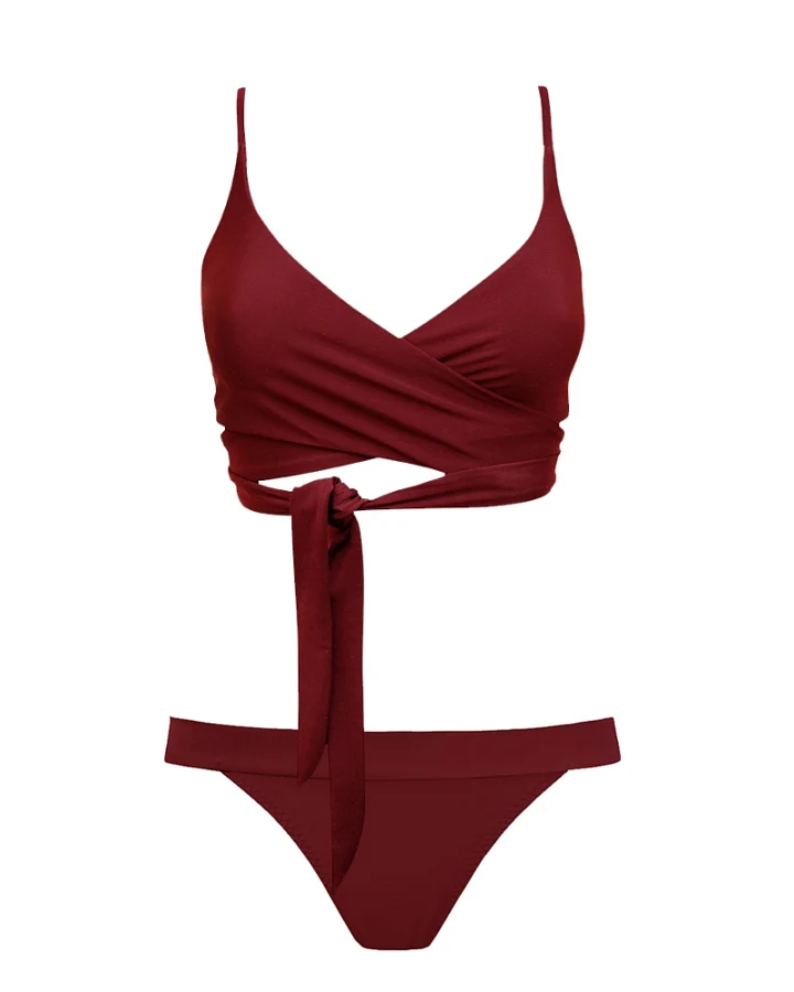 Anekdot Damen vegan Bikini Merlot Lin Cheeky
