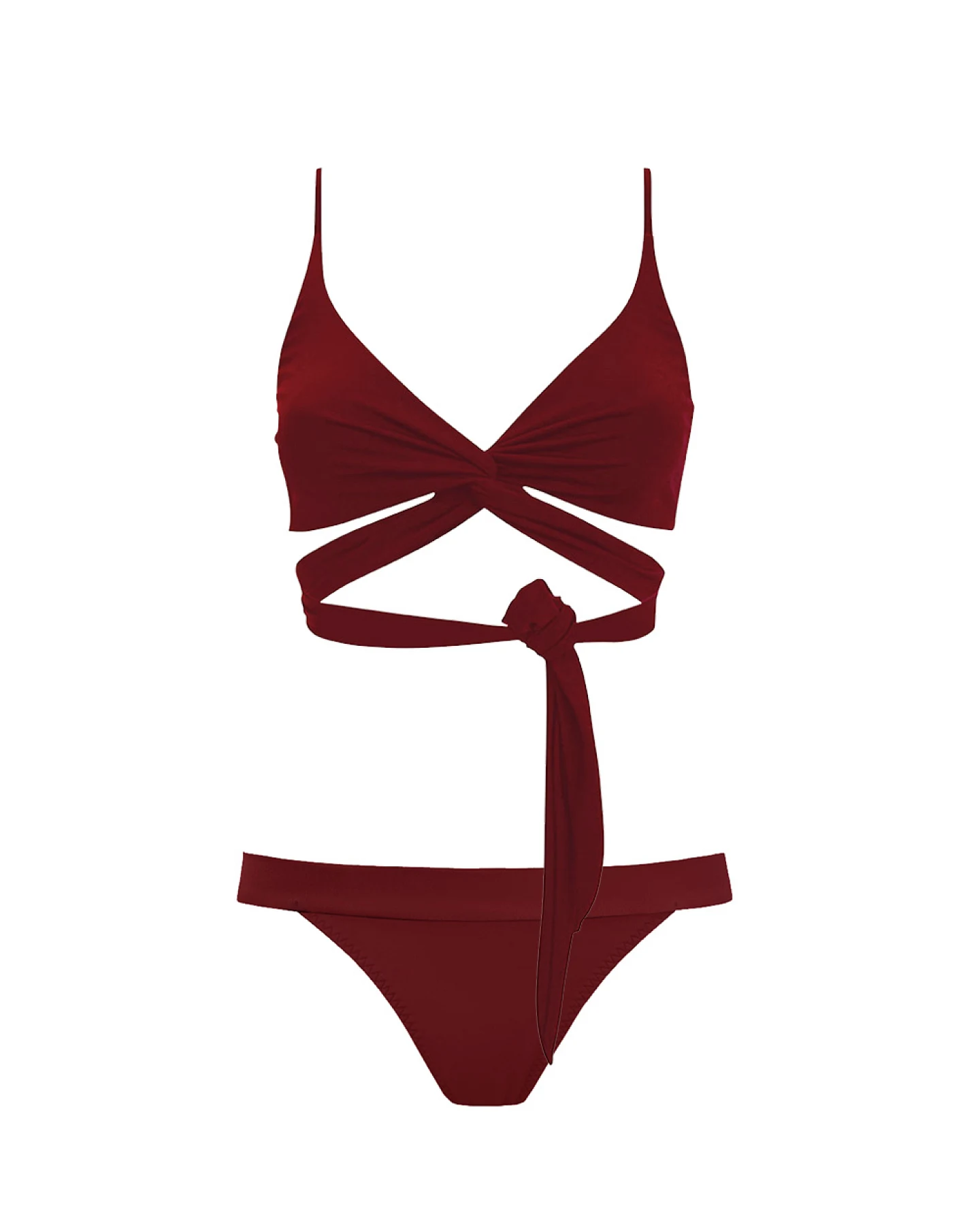 Anekdot Damen vegan Bikini Merlot Lin Cheeky – Ansicht 2
