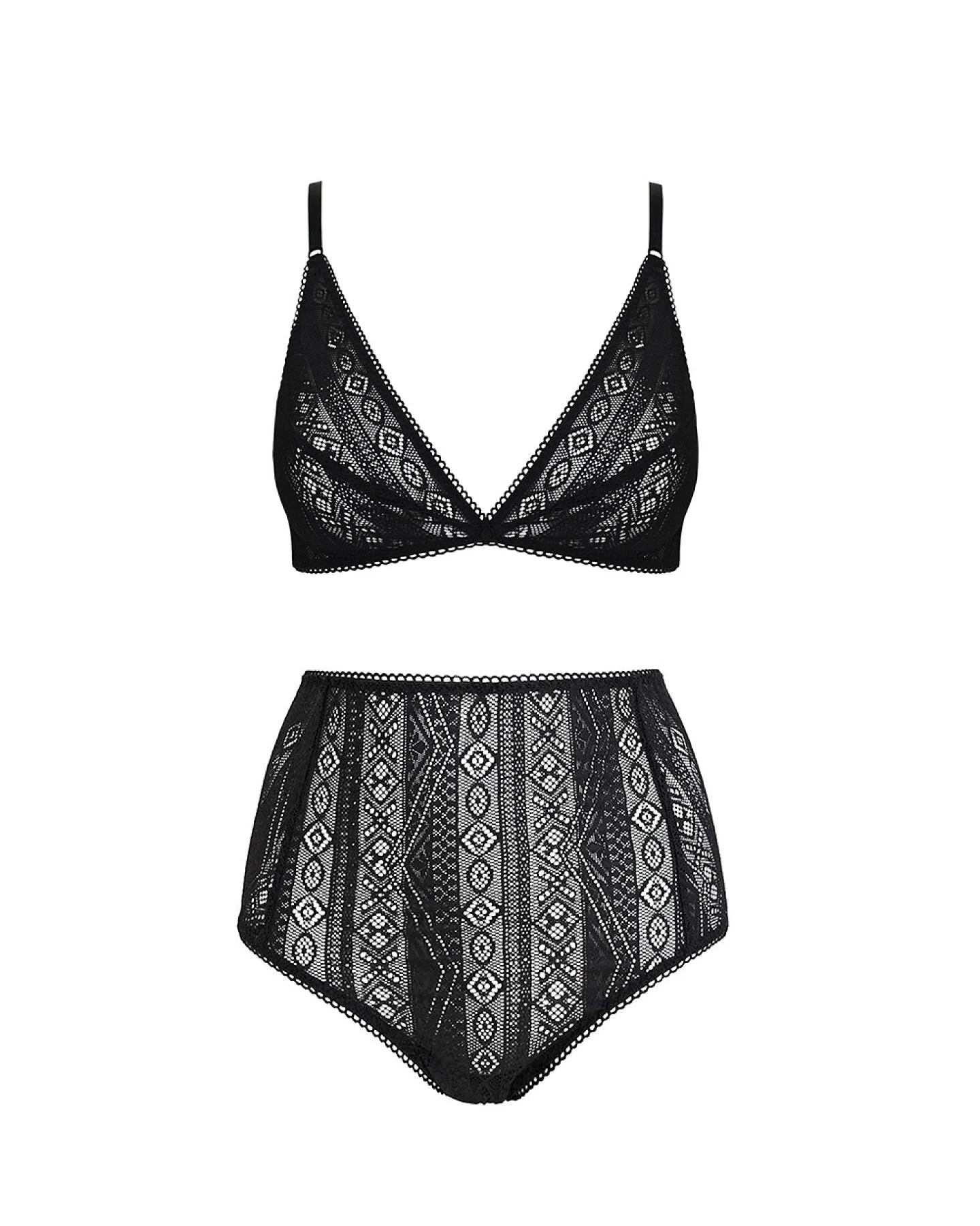 Anekdot Damen vegan Set Darling High Waist Schwarz Version 2 – Ansicht 2