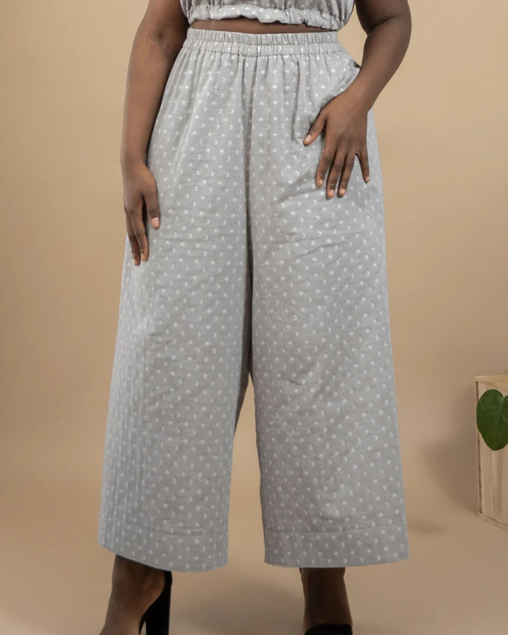 TAWAST Damen vegan Culotte Dankbarkeit Lunisolar Grau