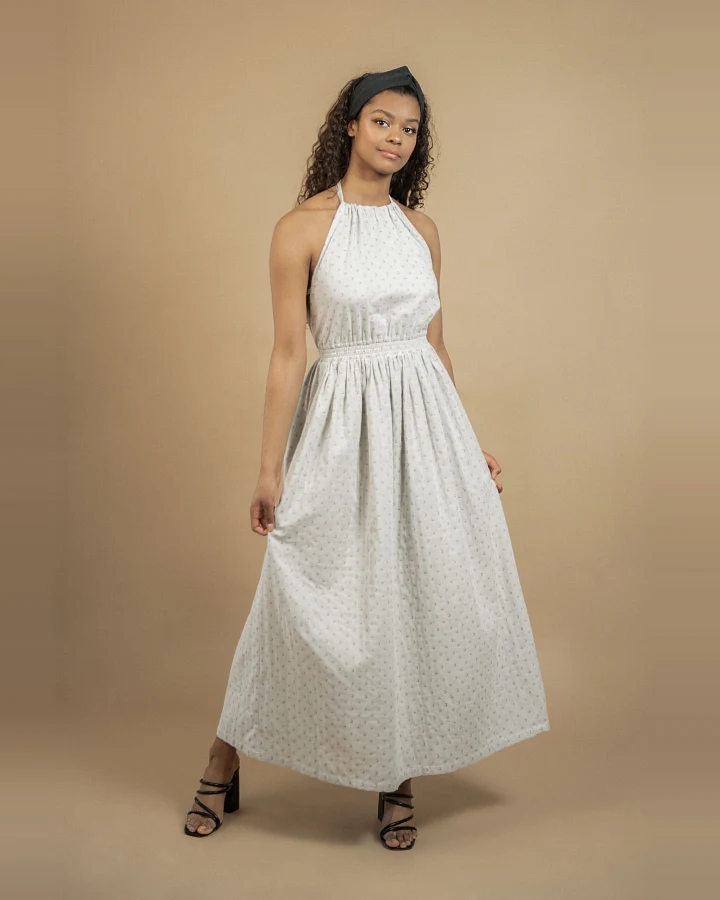 TAWAST Damen vegan Maxikleid Celestial Lunisolar Light