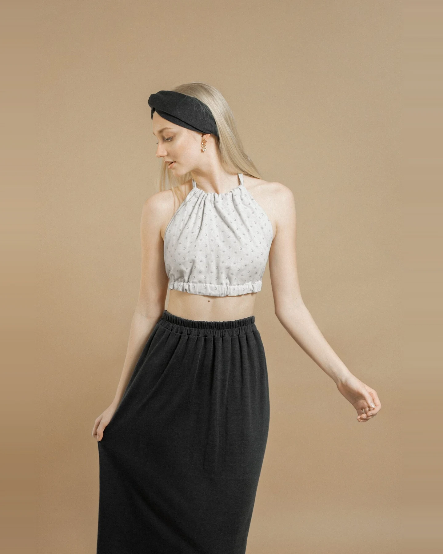 TAWAST Damen vegan Top Moonlit Night Lunisolar Light – Ansicht 2