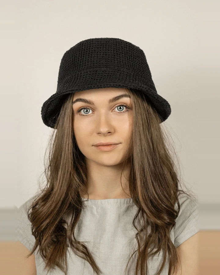 TAWAST Damen vegan Breeze Bucket Hat Schwarze Waffel