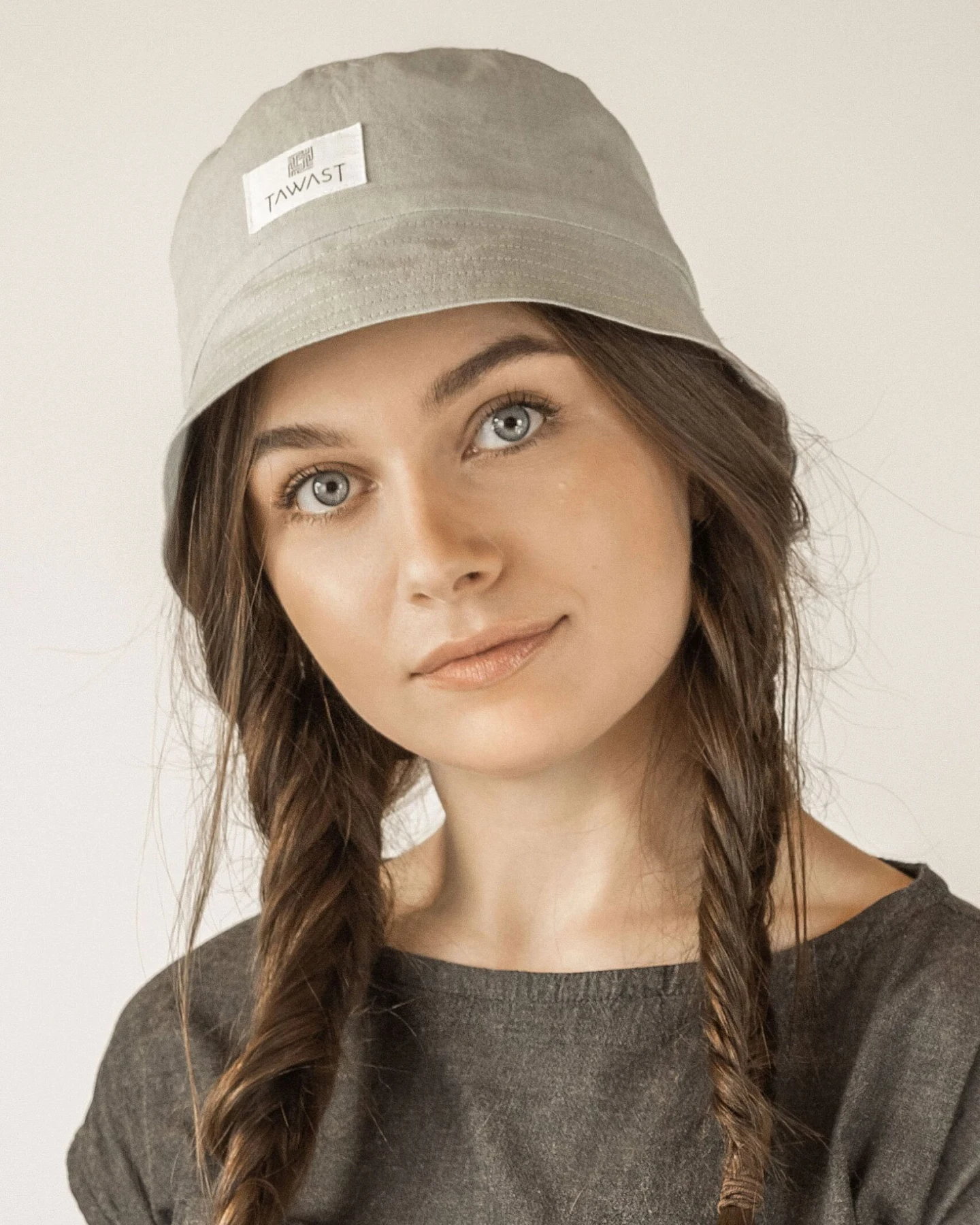 TAWAST Damen vegan Bucket Hat Tundra Heller Salbei – Ansicht 2
