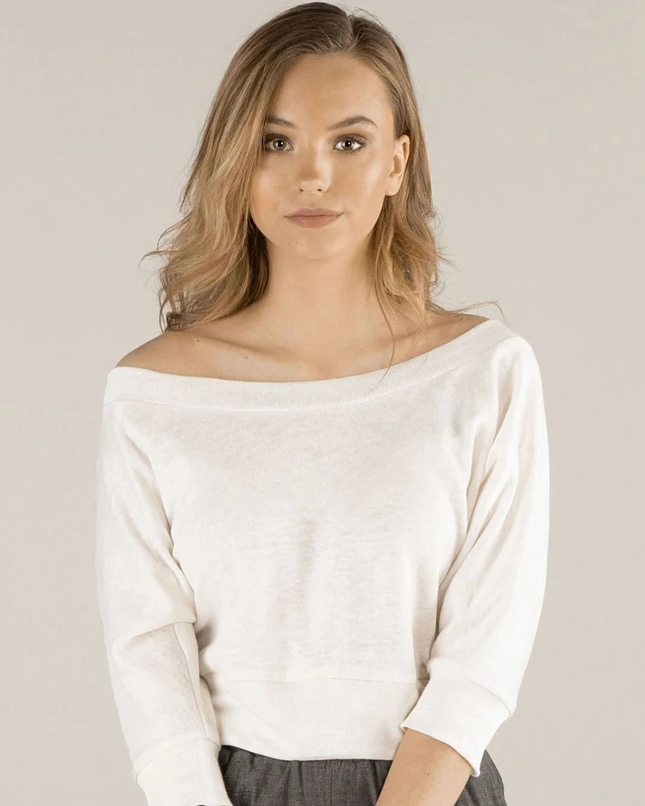 TAWAST Damen vegan Pullover Sunlight Play Seashell