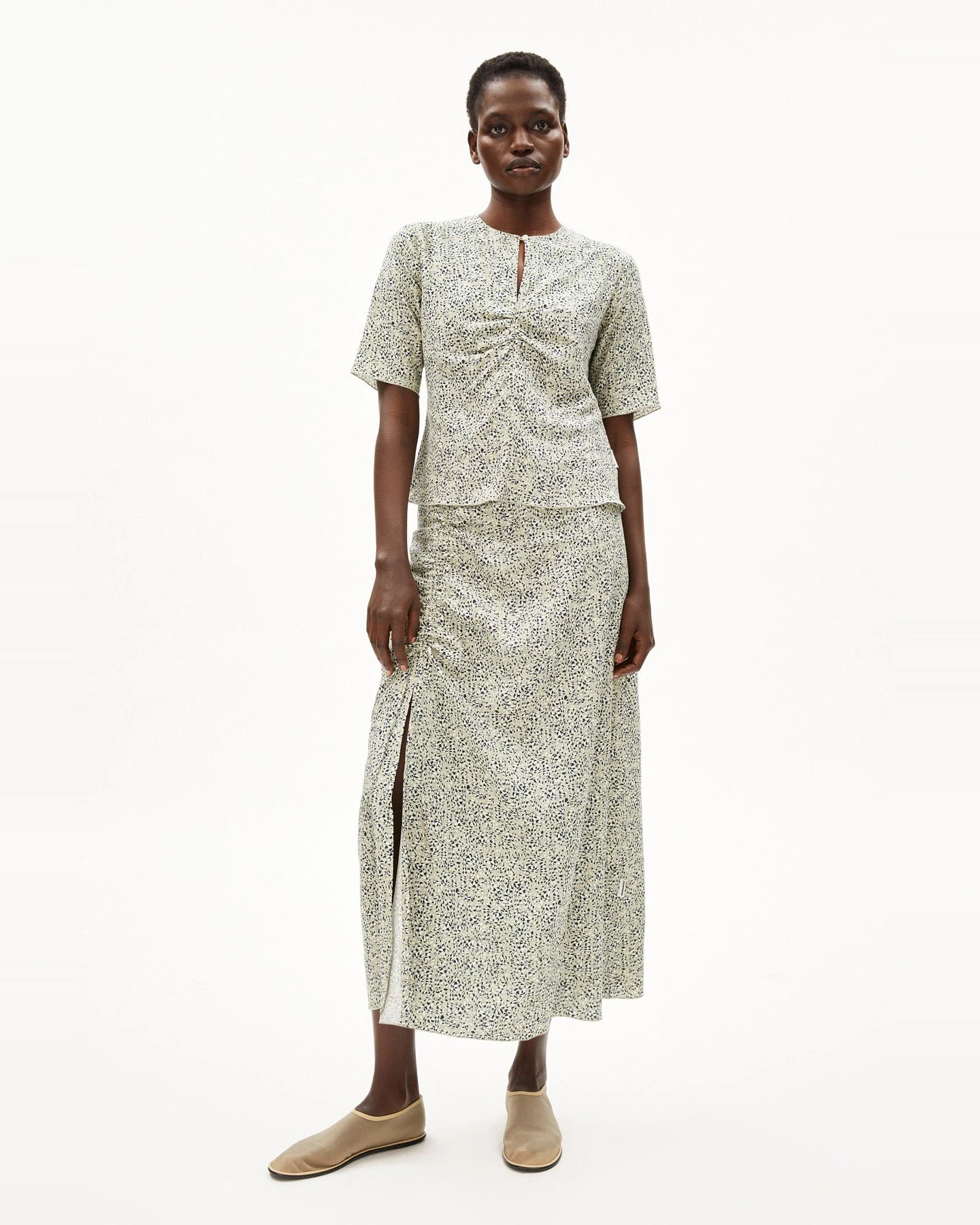 Bluse Ewaniaa Waterdrop Grün – Ansicht 3