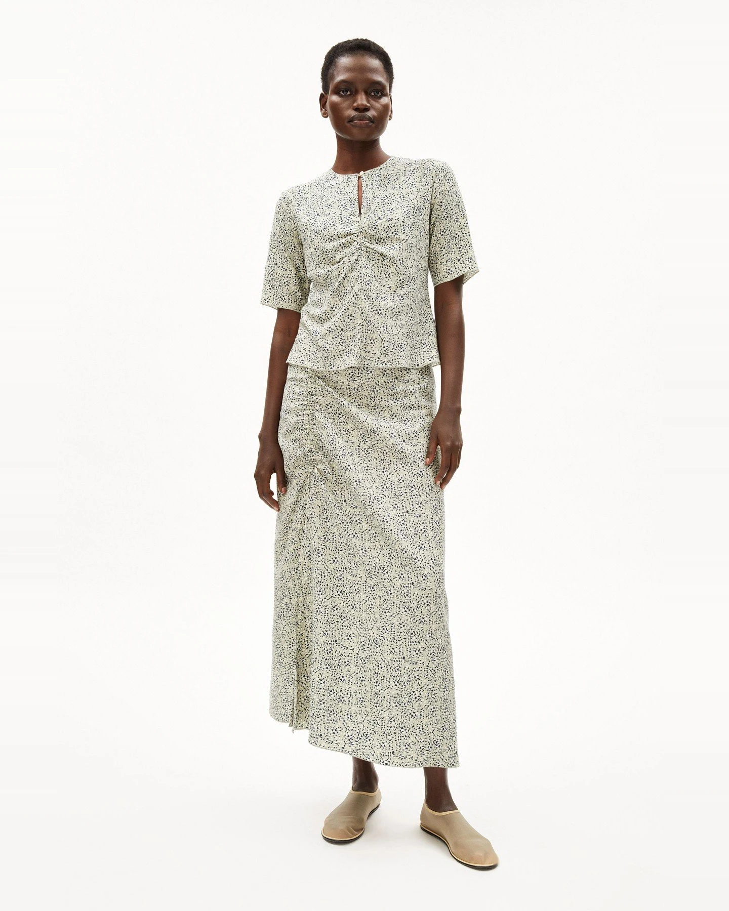 Bluse Ewaniaa Waterdrop Grün – Ansicht 4