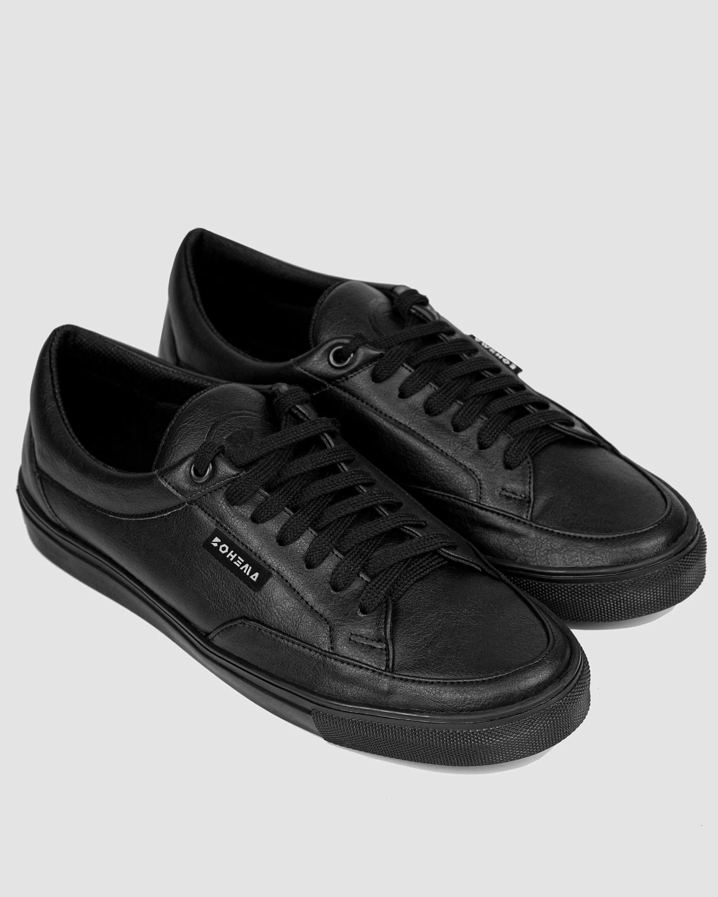 BOHEMA Herren vegan Sneaker Wach Schwarz – Ansicht 2