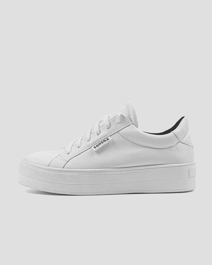 BOHEMA Damen vegan Sneaker Bewusst Weiß