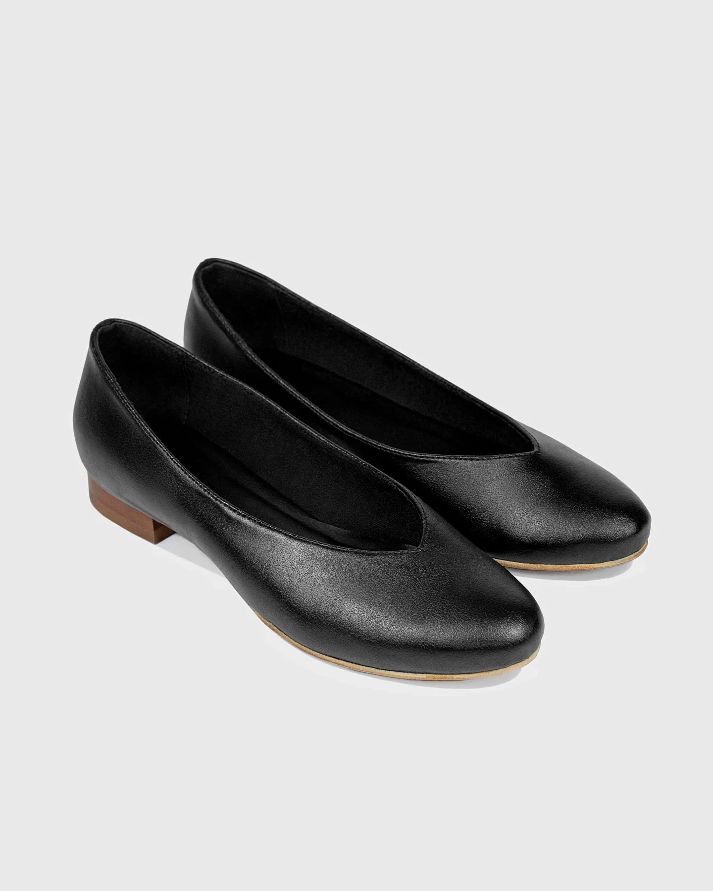 BOHEMA Damen vegan Ballerinas Pina Schwarz – Ansicht 2