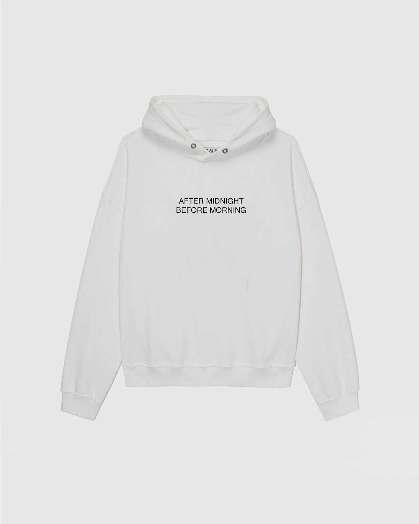 BOHEMA Damen vegan Hoodie Den Ganzen Tag Die Ganze Nacht Weiß – Ansicht 2