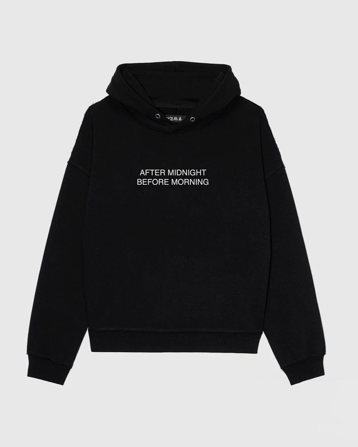 BOHEMA Damen vegan Hoodie Den Ganzen Tag Die Ganze Nacht Schwarz