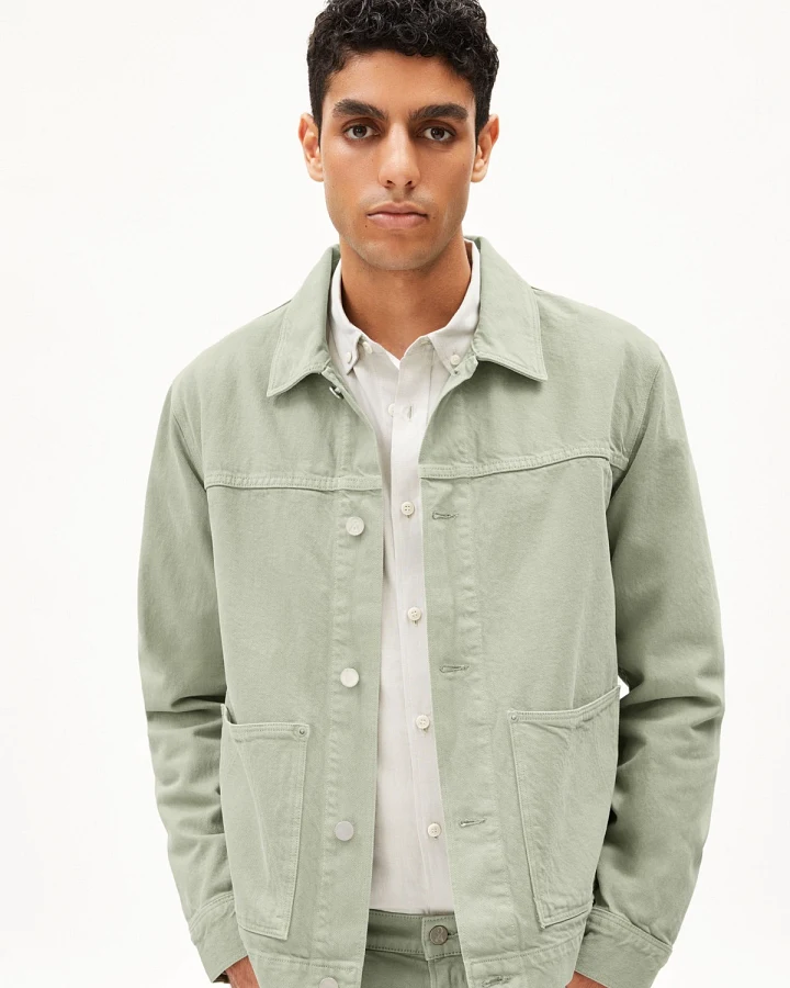 Jeansjacke Evaan Grün