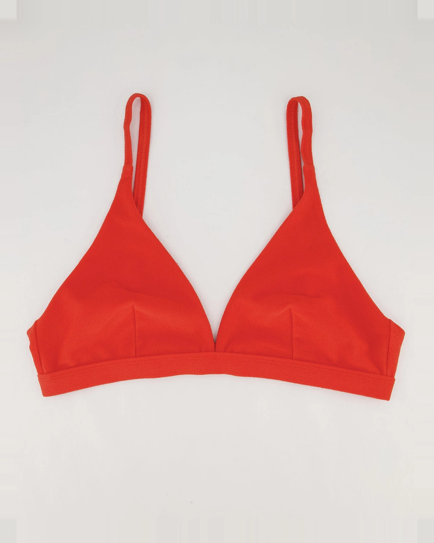 Understatement Damen vegan Triangel-Bikinioberteil Papayarot – Ansicht 2