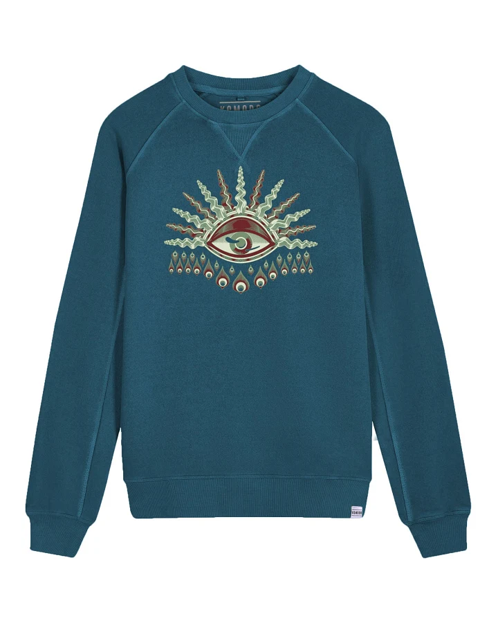 KOMODO Herren vegan Sweatshirt Komodos Auge