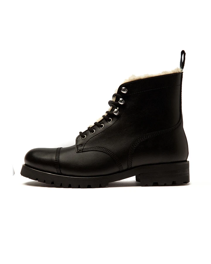 Will's Vegan Store Damen vegan Isolierte Arbeitsstiefel Für Damen Schwarz