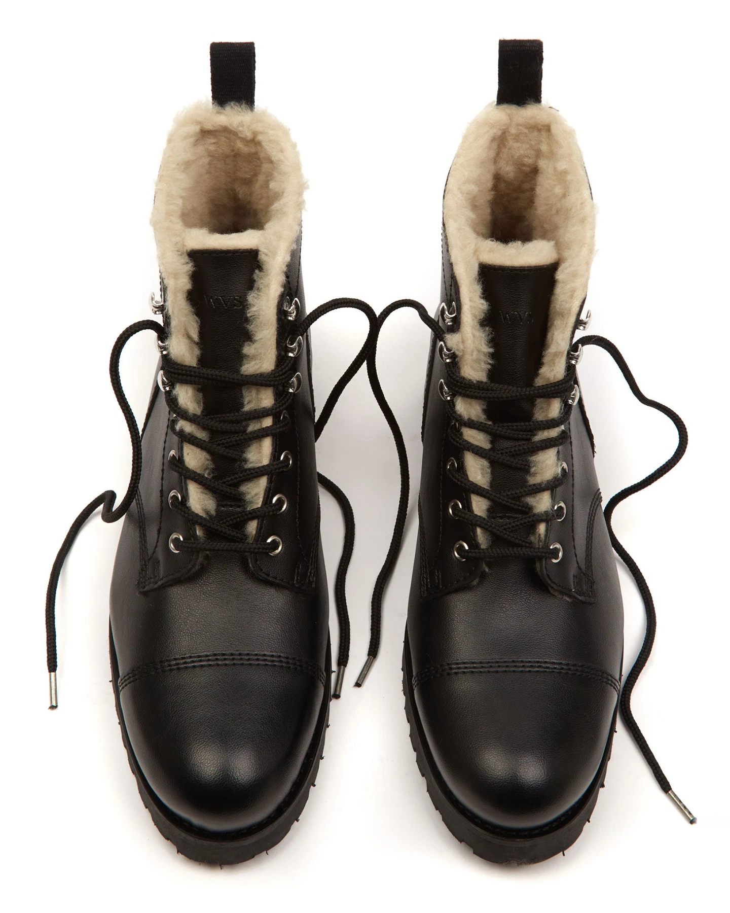 Will's Vegan Store Damen vegan Isolierte Arbeitsstiefel Für Damen Schwarz – Ansicht 2