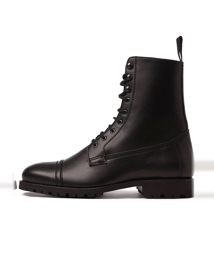 Will's Vegan Store Damen vegan Goodyear Taktische Stiefel Schwarz