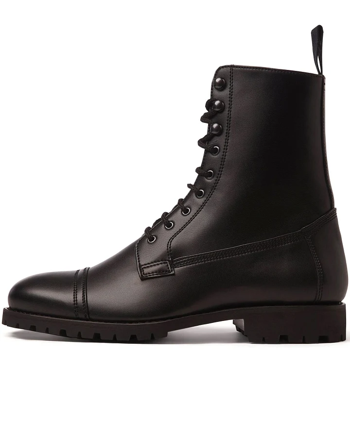 Will's Vegan Store Damen vegan Goodyear Taktische Stiefel Schwarz