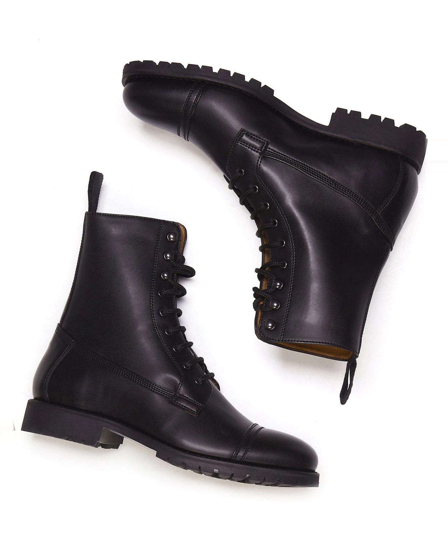 Will's Vegan Store Damen vegan Goodyear Taktische Stiefel Schwarz – Ansicht 2