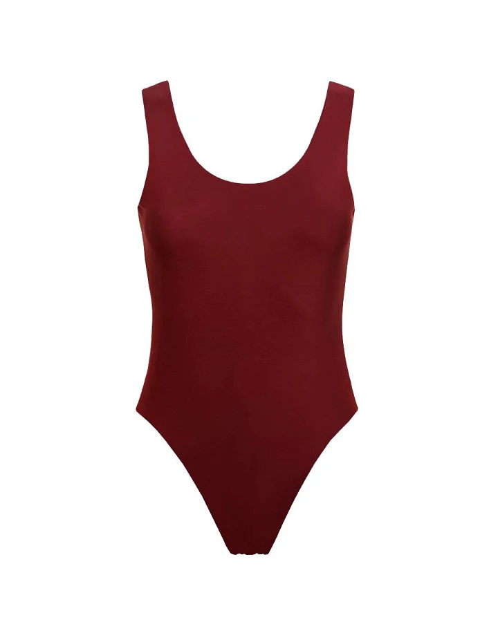 Anekdot Damen vegan Jane Badeanzug Merlot
