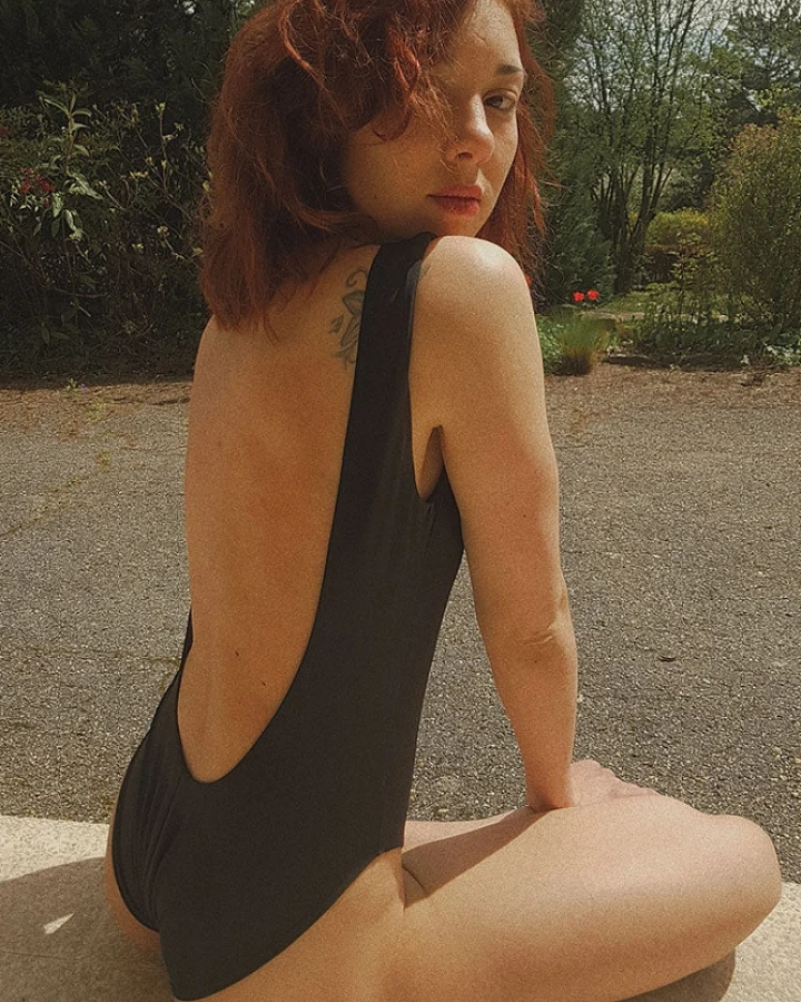 Anekdot Damen vegan Jane Badeanzug Schwarz